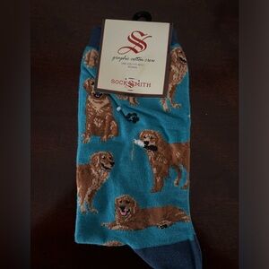 SockSmith Golden Retriever women’s socks, size 9-11